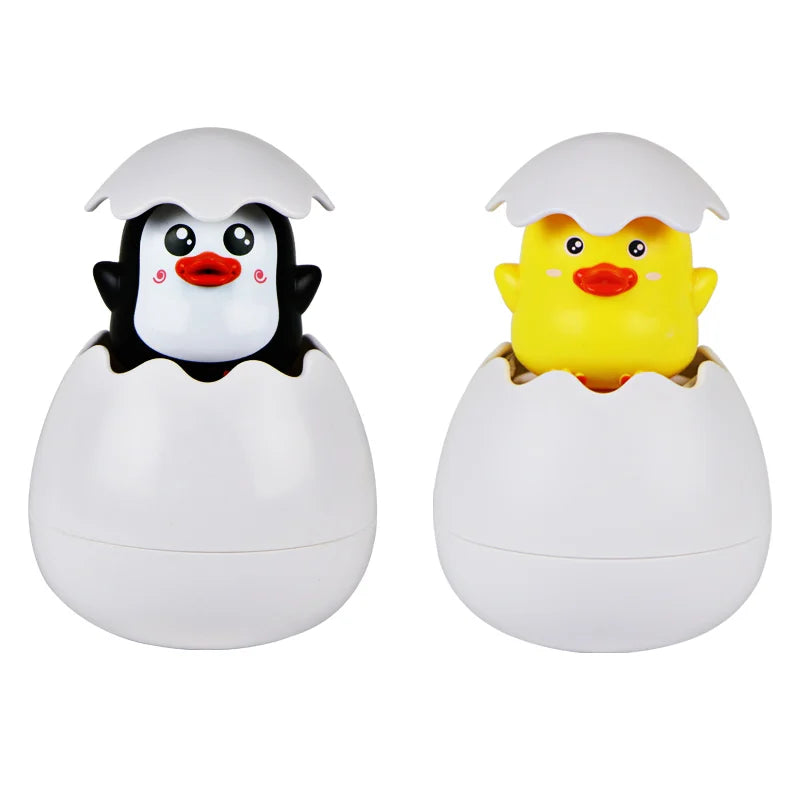 Baby Bath Toy = Duck Penguin Egg Water Spray