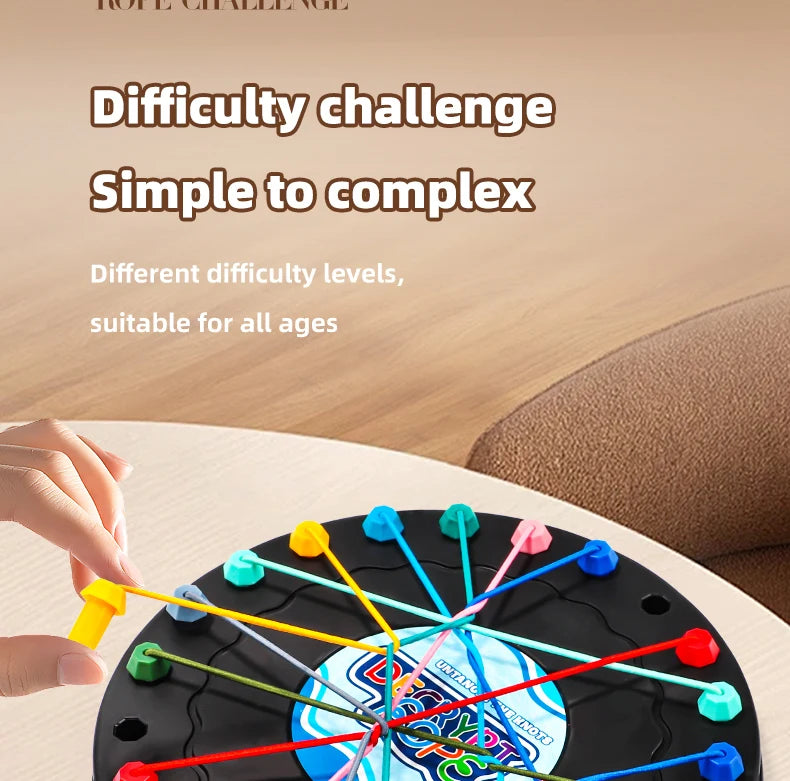 2025 New Rope Breaking Battle Challenge Puzzle Toy Knot Toy Children's Rope Decoding Game Logic Training