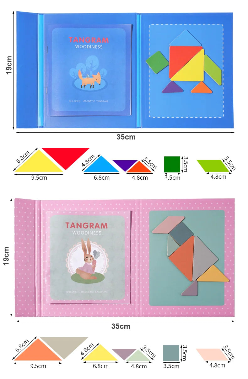 Magnetic Tangram Puzzle Book