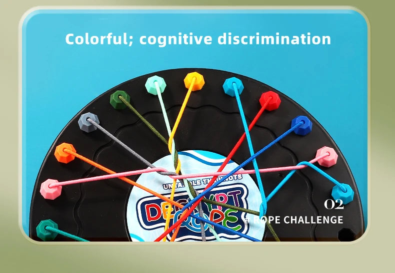 2025 New Rope Breaking Battle Challenge Puzzle Toy Knot Toy Children's Rope Decoding Game Logic Training