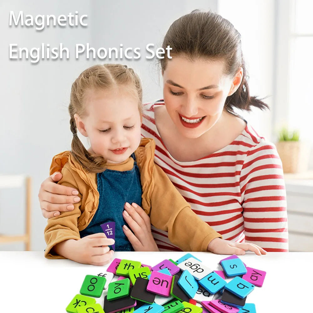 Magnetic Phonics Tiles Alphabet Set