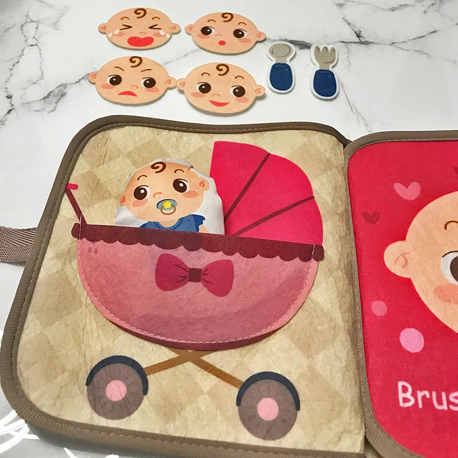 Early Education Interactive Cognitive Cloth Books