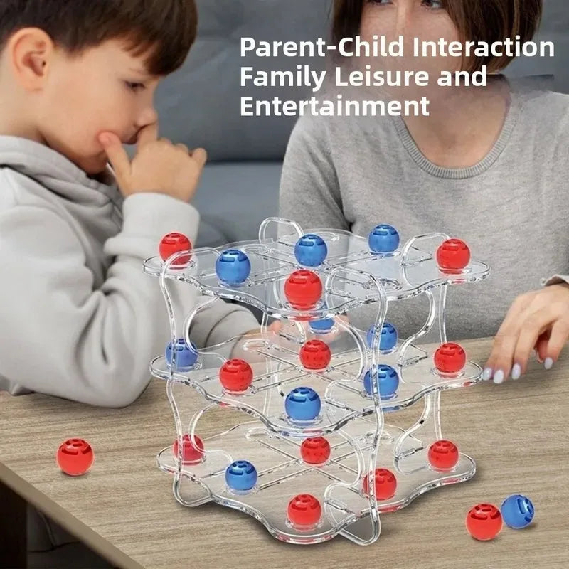 3D TIC-TAC-TOE Game and Interactive Chess Board Strategy Board Games