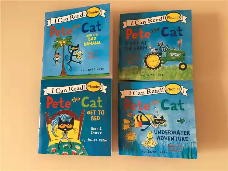 12 Books/Set I Can Read   "Pete The Cat" Picture Books