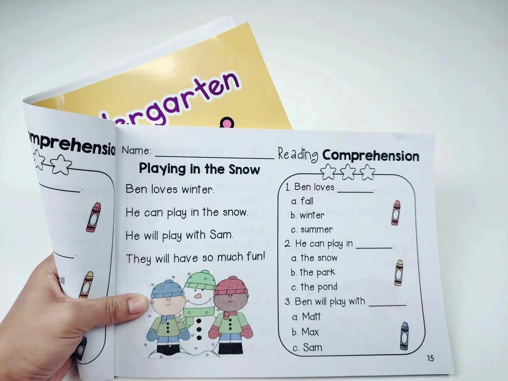 Reading Comprehension  Kindergarten Using Sentences Pictures and Questions