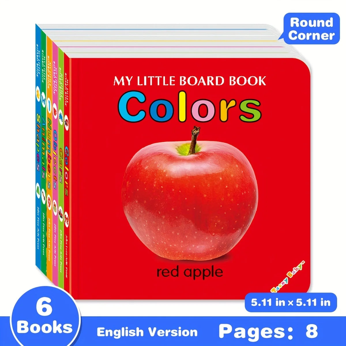 Colorful Pattern Card Board Books For Language DevelopmentI