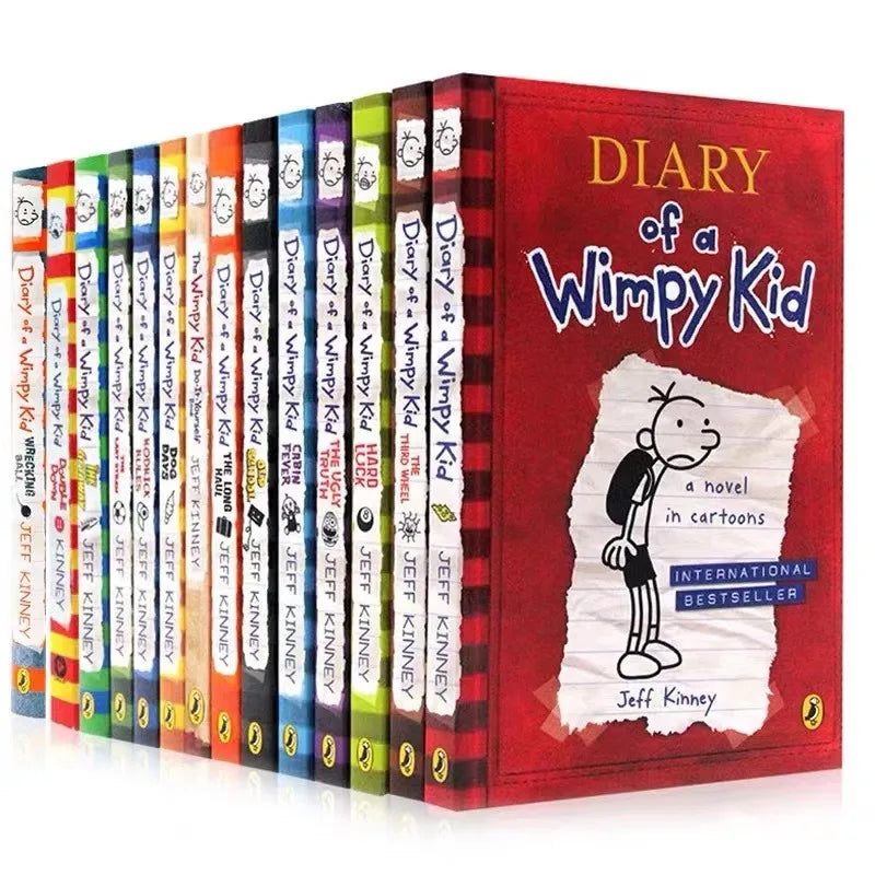 Diary of A Wimpy Kid Set of 8  Grades 2-8