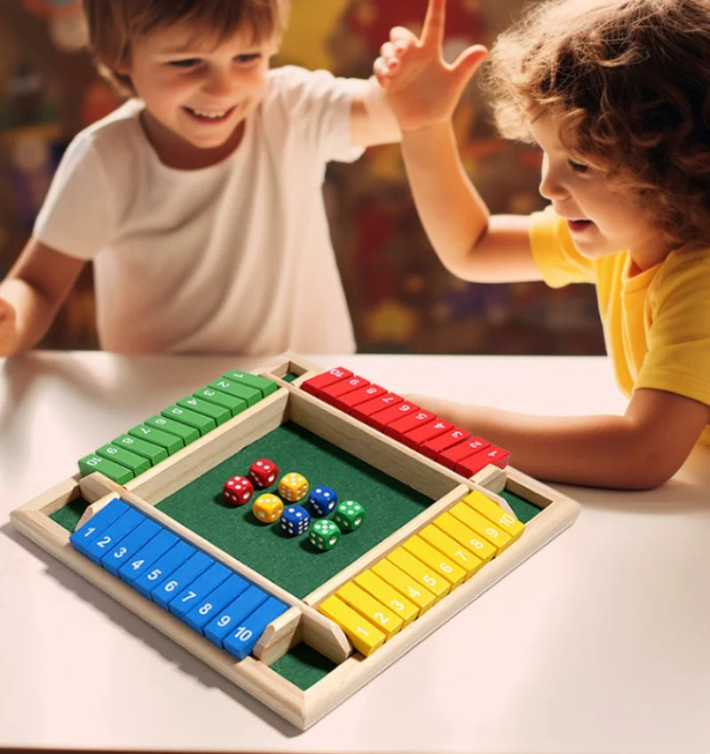 Arithmetic Dice Board Game Four-Sided Flip Cards