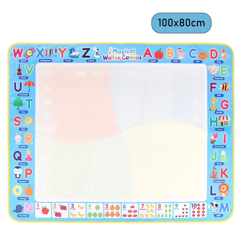100x80CM Magic Water Drawing Mat Reusable Magic Pens Coloring Doodle Painting Board