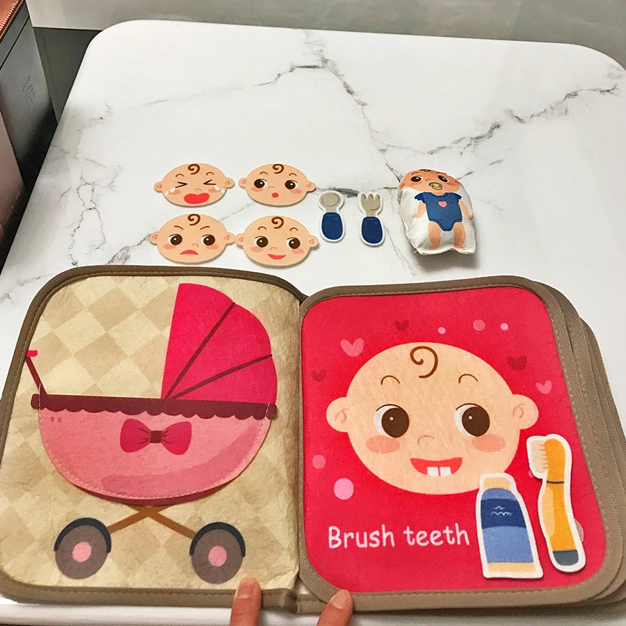 Early Education Interactive Cognitive Cloth Books
