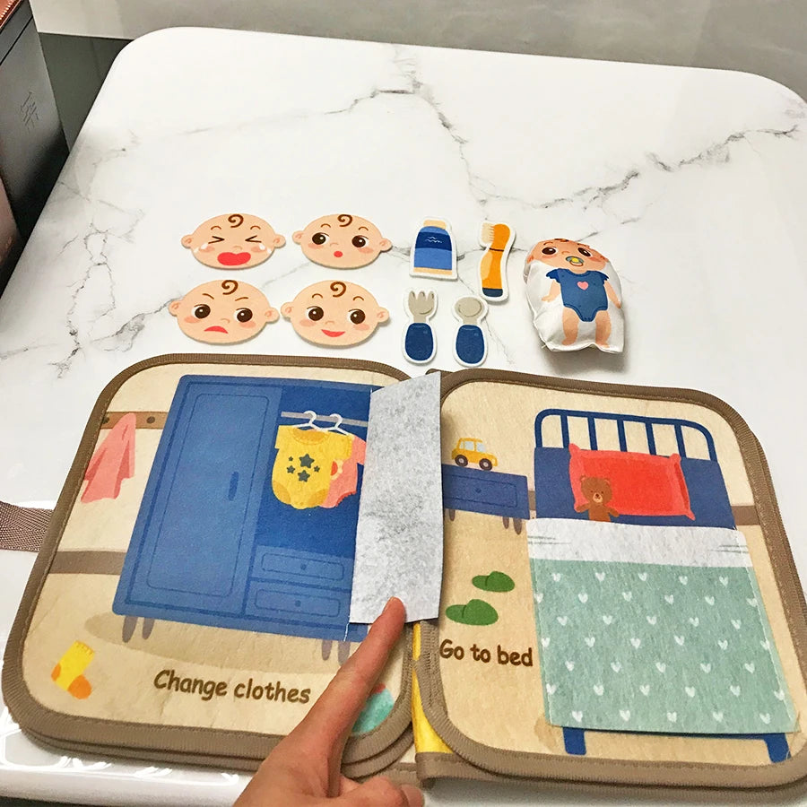 Early Education Interactive Cognitive Cloth Books