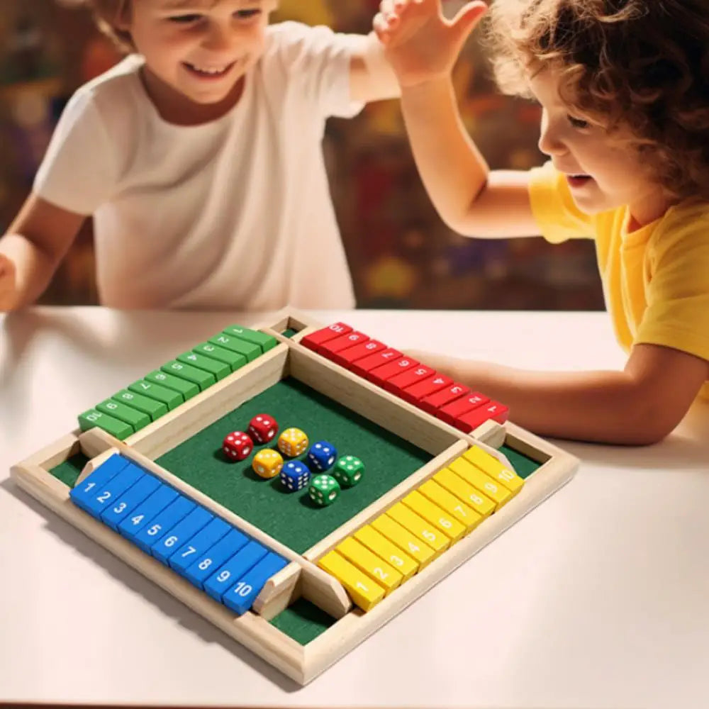 Arithmetic Dice Board Game Four-Sided Flip Cards