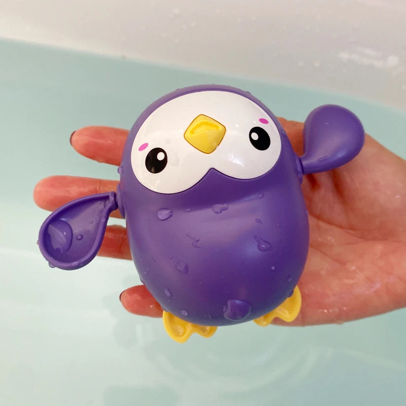 Baby Bath Toy = Duck Penguin Egg Water Spray