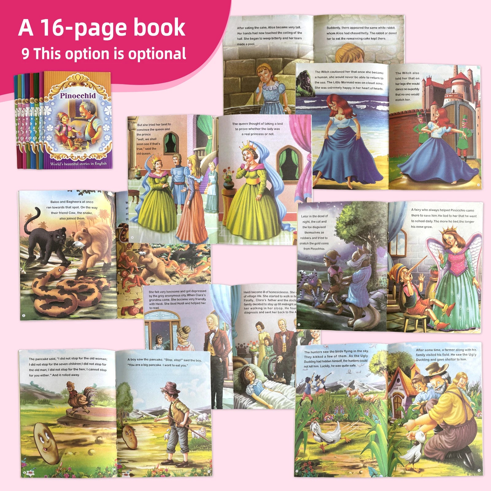 Set of 8 Storybooks, Ages 3-6, ,