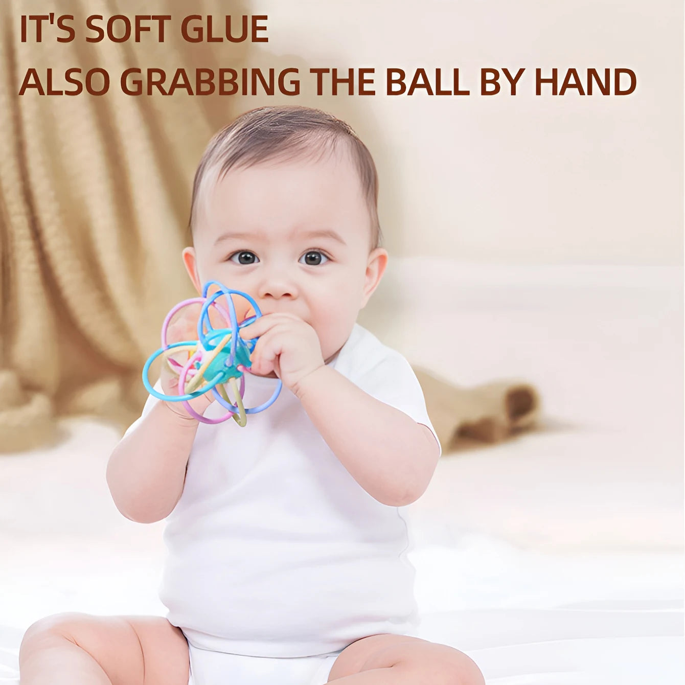 Teether grinding ball