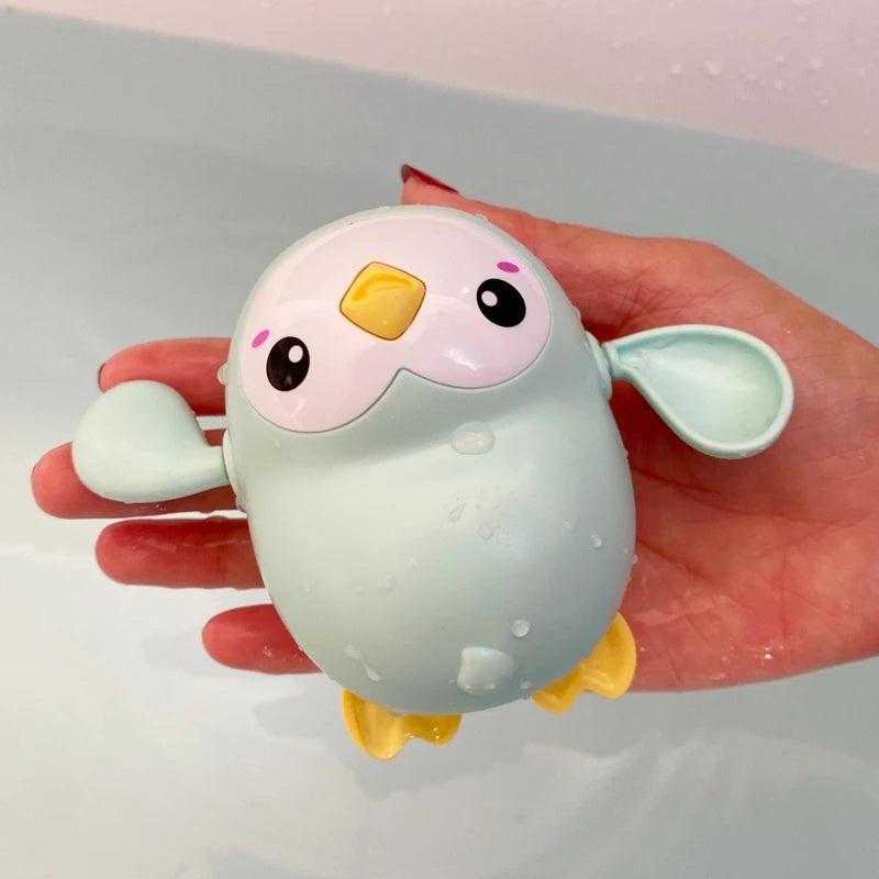 Baby Bath Toy = Duck Penguin Egg Water Spray