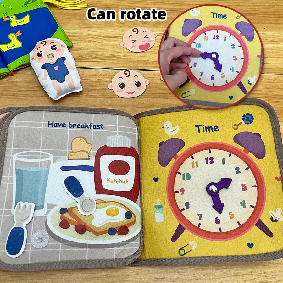 Early Education Interactive Cognitive Cloth Books