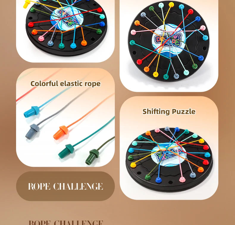 2025 New Rope Breaking Battle Challenge Puzzle Toy Knot Toy Children's Rope Decoding Game Logic Training
