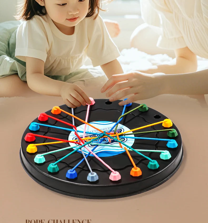 2025 New Rope Breaking Battle Challenge Puzzle Toy Knot Toy Children's Rope Decoding Game Logic Training