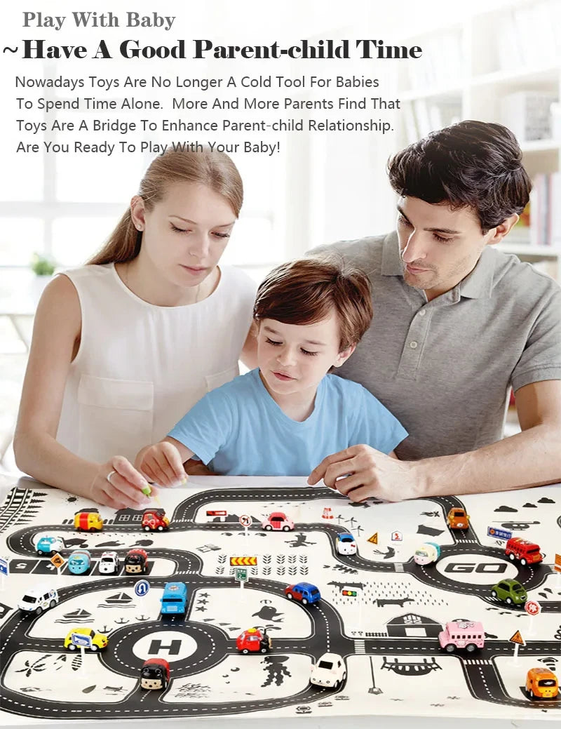 130*100CM Road Map Carpet