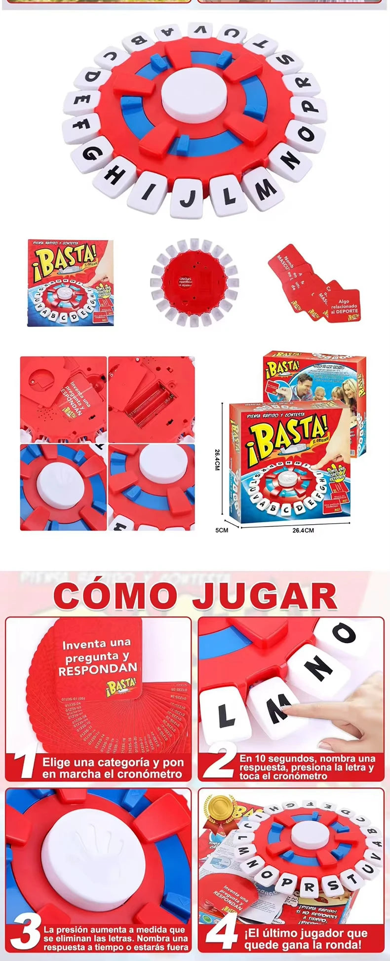 English or Spanish Crazy Alphabet Game