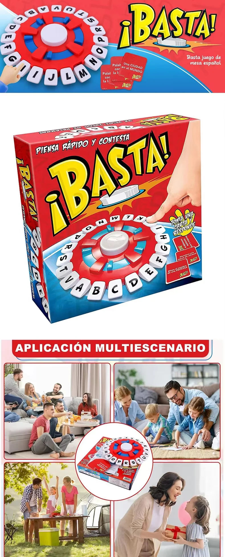 English or Spanish Crazy Alphabet Game