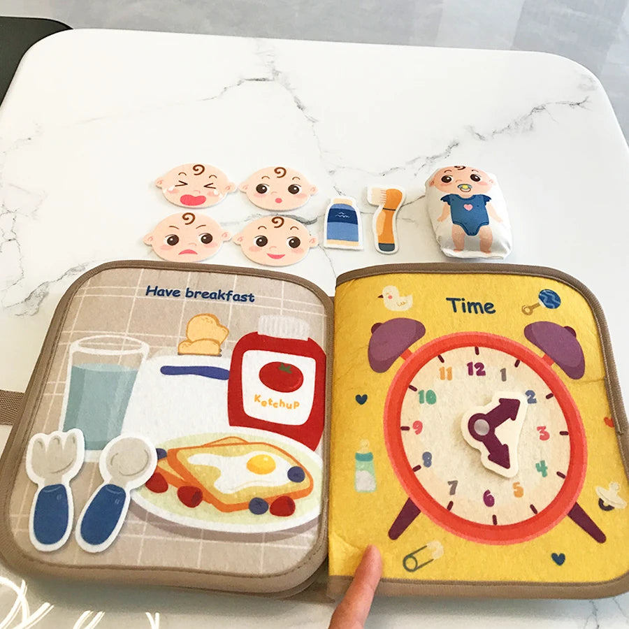 Early Education Interactive Cognitive Cloth Books