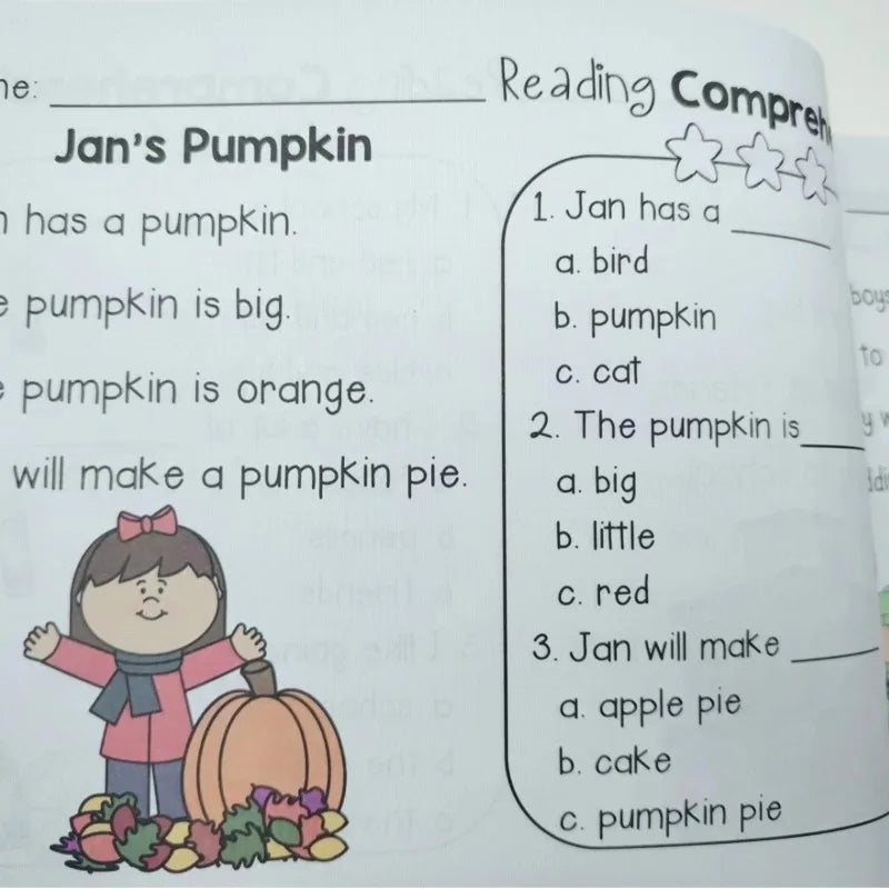 Reading Comprehension  Kindergarten Using Sentences Pictures and Questions