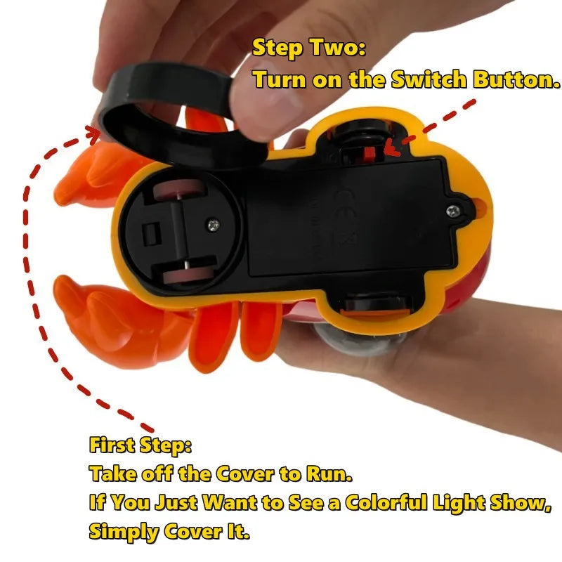 Crawling Crab Baby Toys With Music Light Up Interactive Musical Toys For Baby Dancing Crawling Toys Moving Toddler Toys 0 12