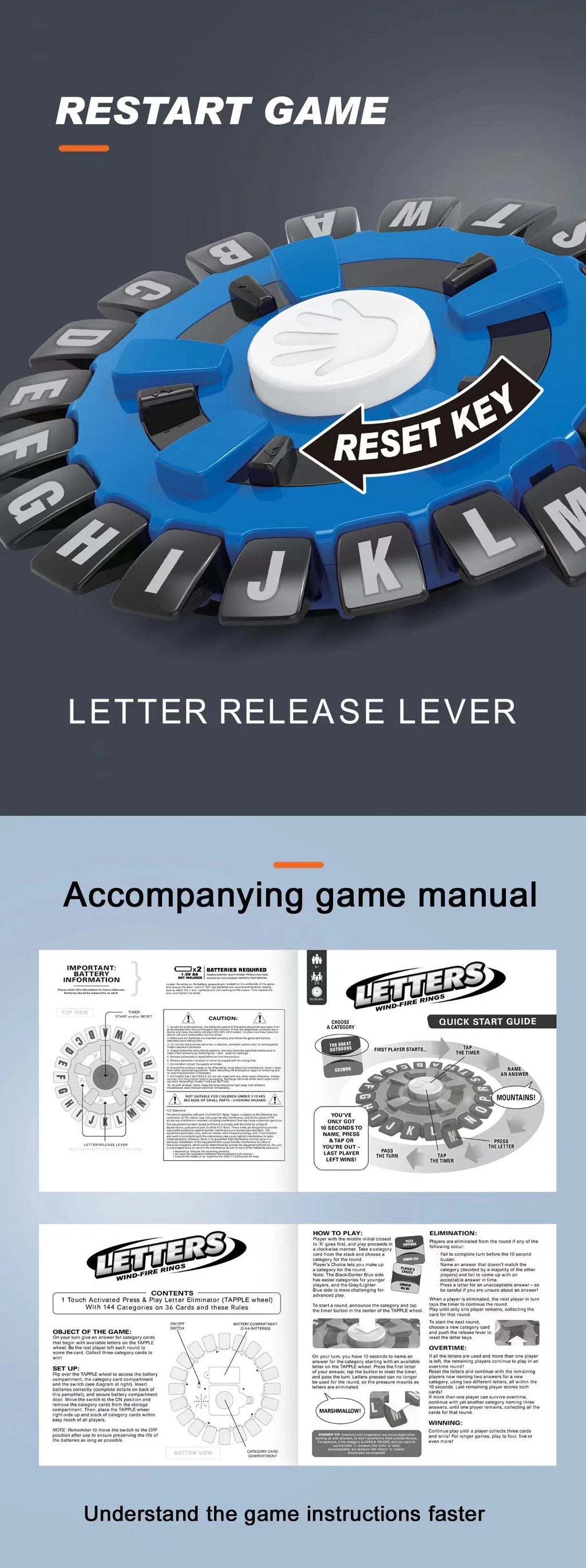 English or Spanish Crazy Alphabet Game