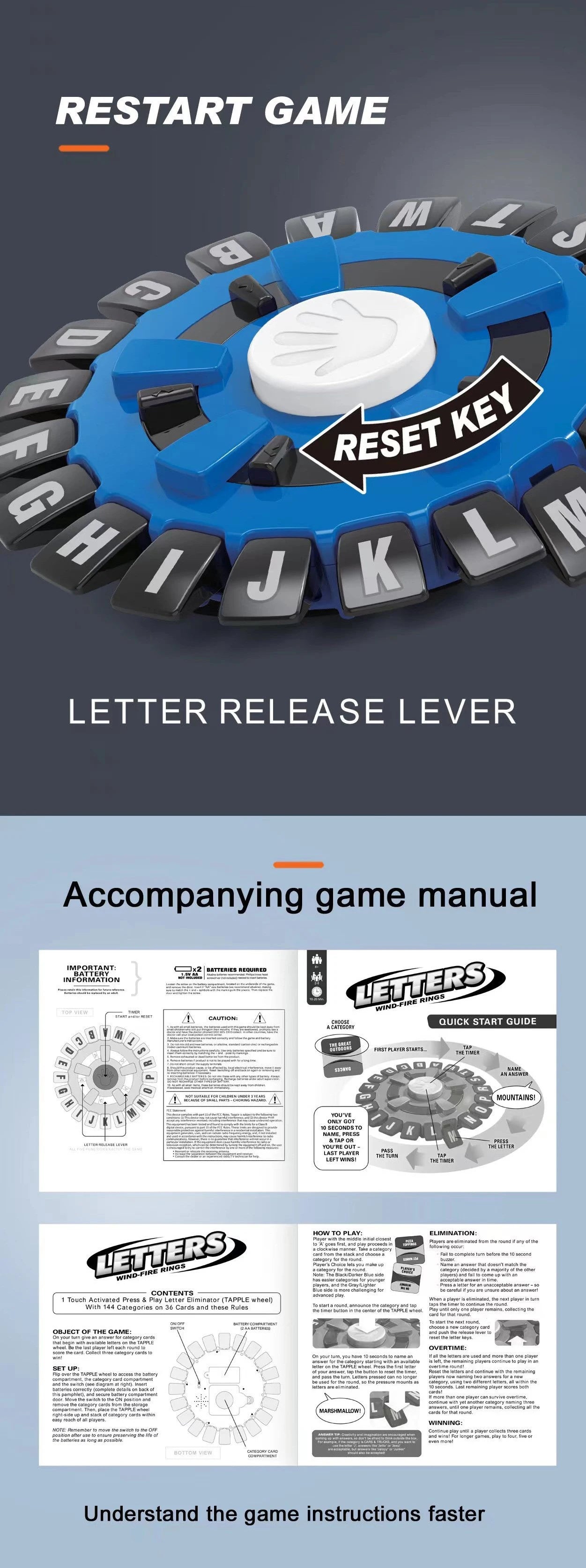 English or Spanish Crazy Alphabet Game