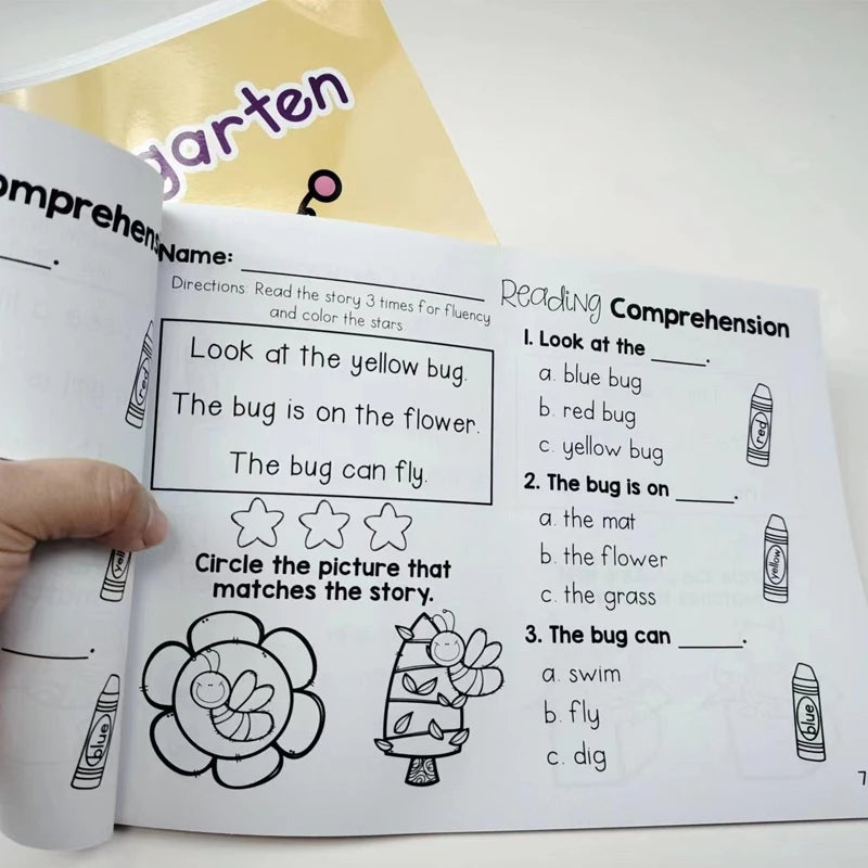 Reading Comprehension  Kindergarten Using Sentences Pictures and Questions
