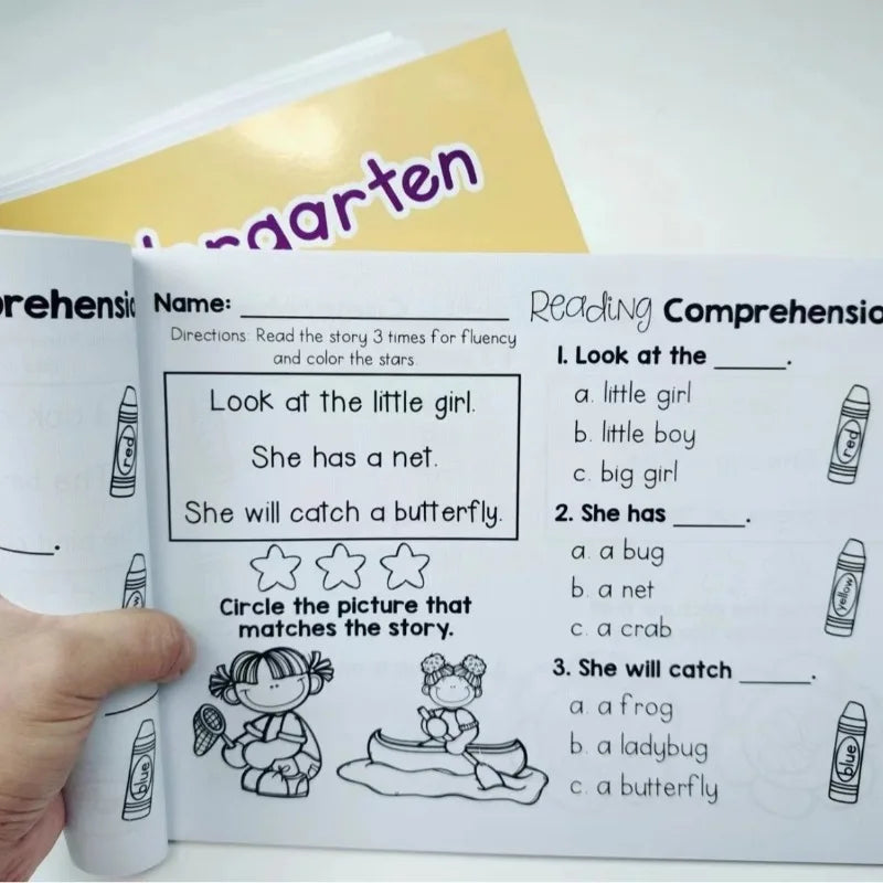 Reading Comprehension  Kindergarten Using Sentences Pictures and Questions