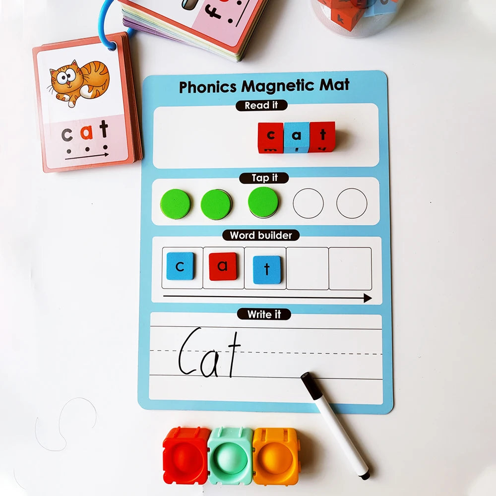 Magnetic Phonics Tiles Alphabet Set