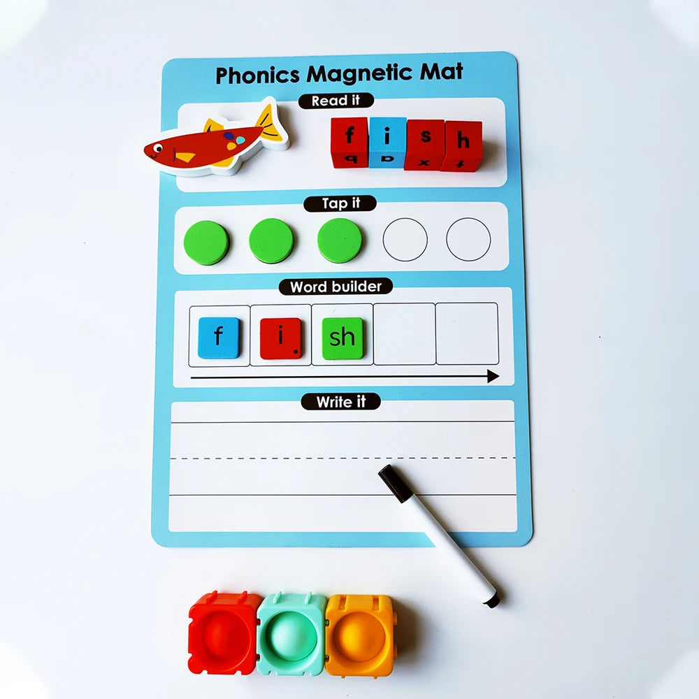 Magnetic Phonics Tiles Alphabet Set