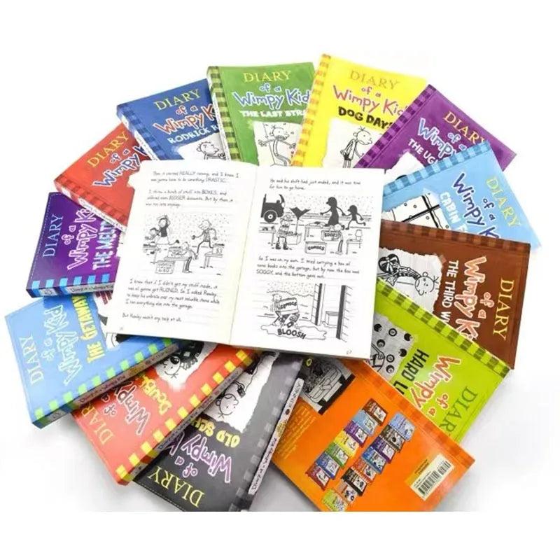 Diary of A Wimpy Kid Set of 8  Grades 2-8