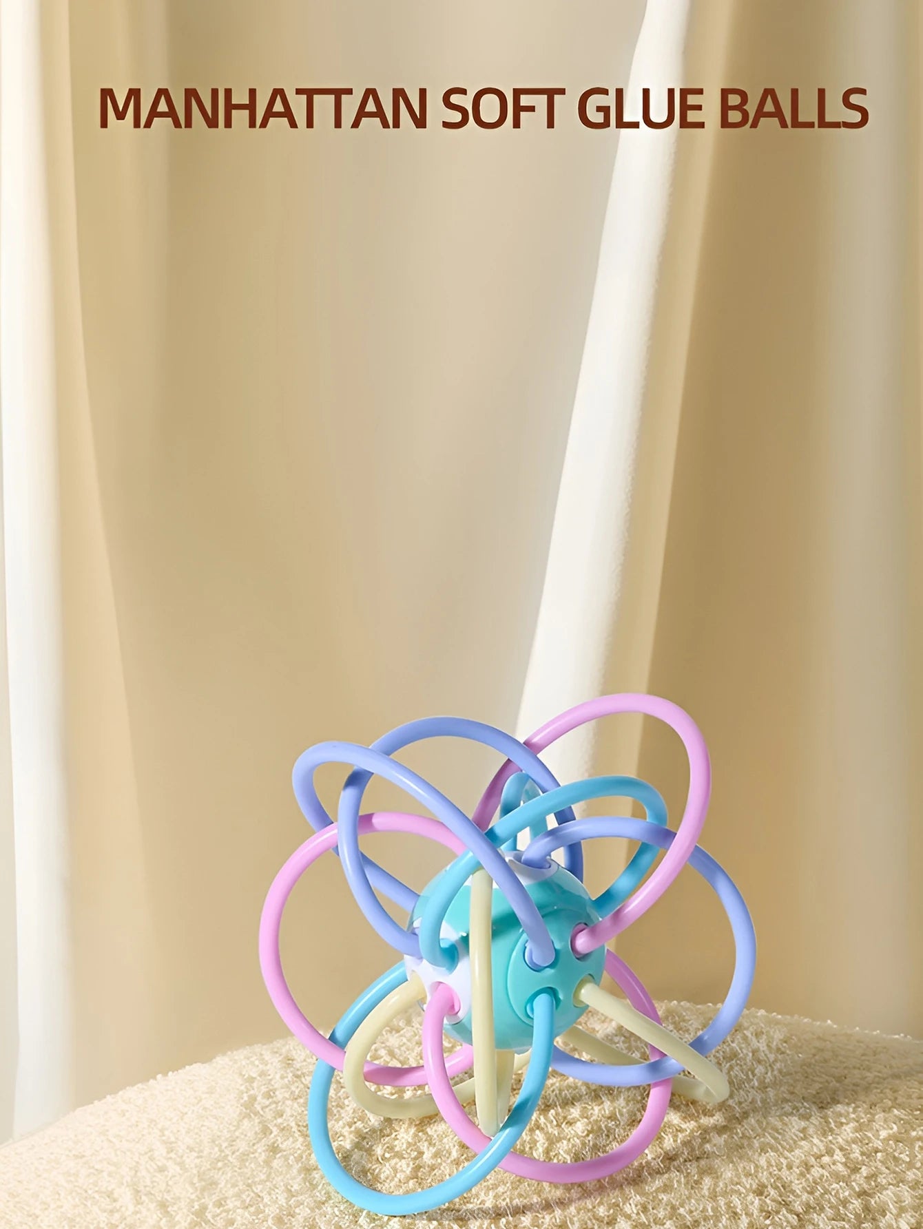 Teether grinding ball