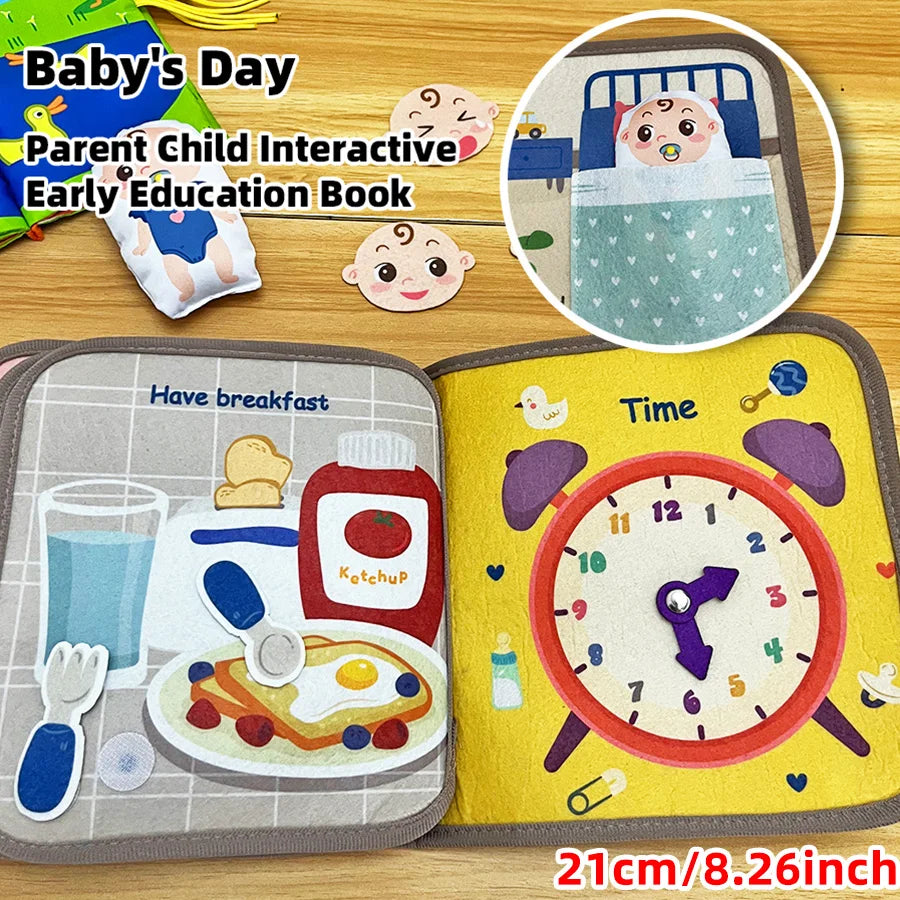Early Education Interactive Cognitive Cloth Books